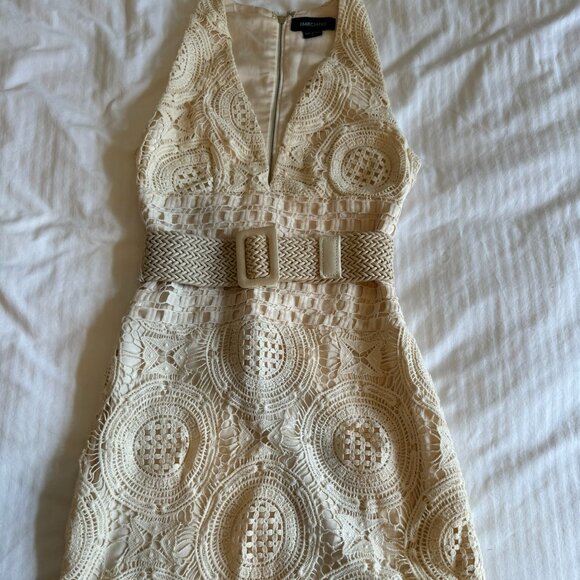 GUC Marciano by Guess Crochet Mini Dress in Cream - Picture 3 of 7